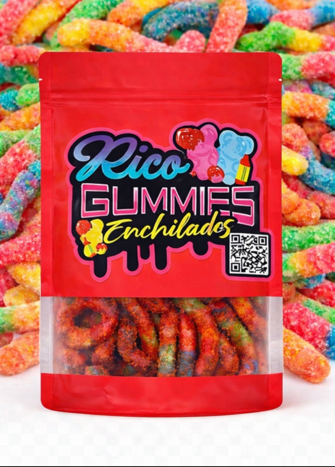 Chamoy sour worms -5oz bag