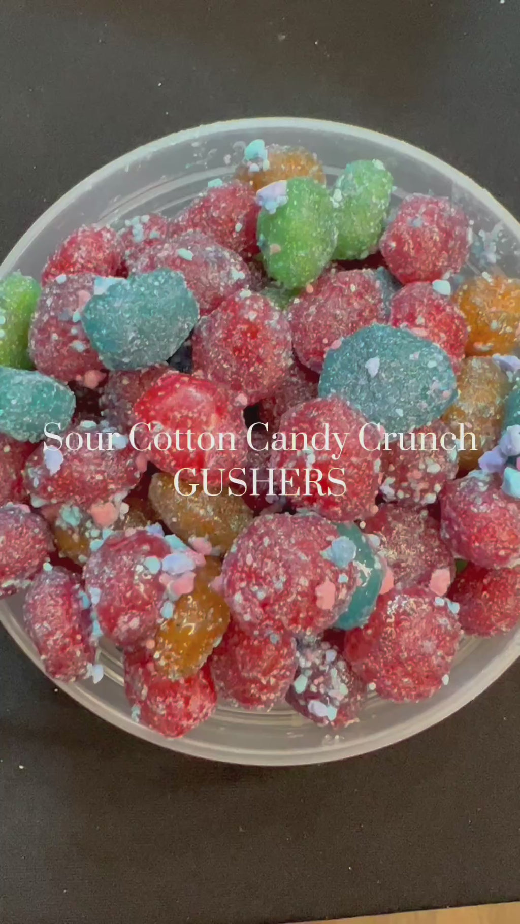 Cotton candy crunch gushers -5oz bag